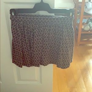 Dark grey skirt with white pattern